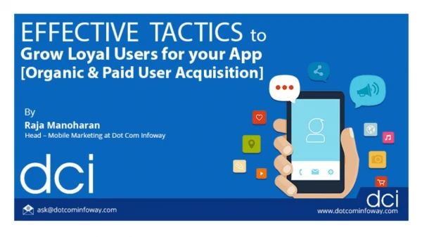 Webinar - Effective Tactics to Grow Loyal Users for Your App