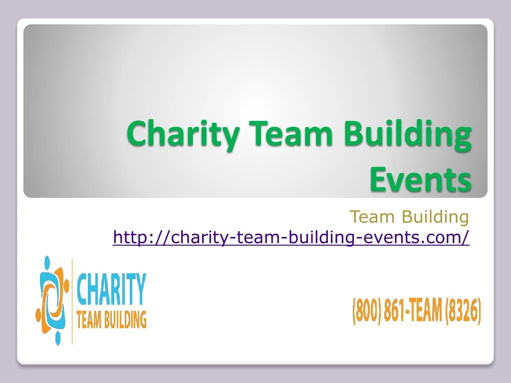 charity team building events