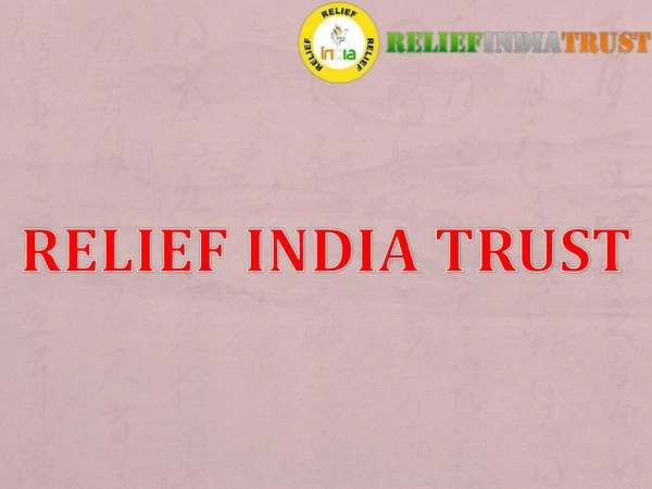 relief india trust eduactions