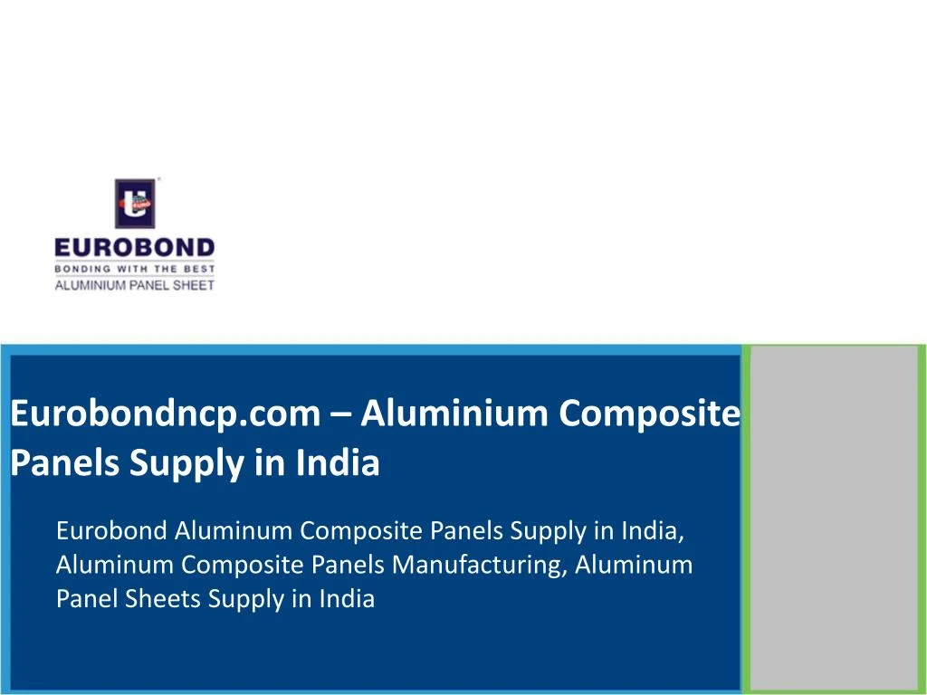 eurobondncp com aluminium composite panels supply in india