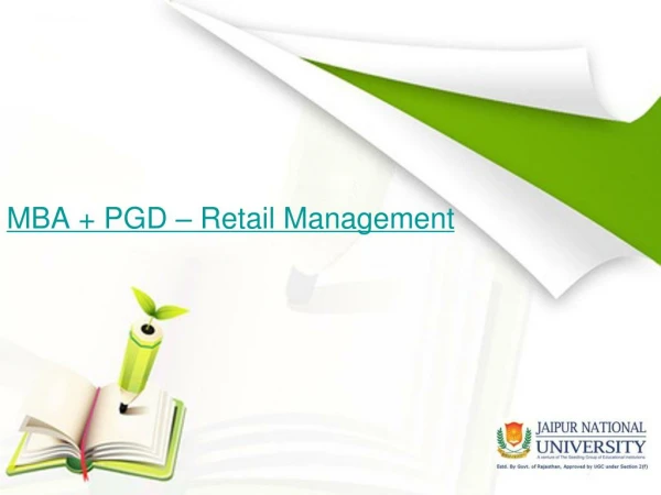 MBA PGD - Retail Management