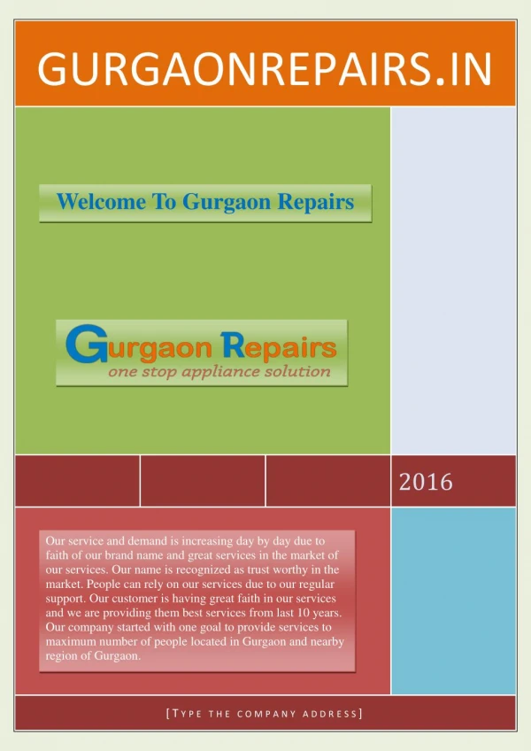 AUTHENTIC WASHING MACHINE REPAIR SERVICE IN GURGAON