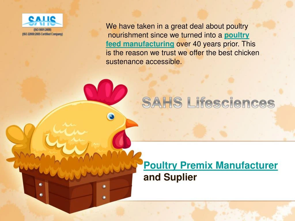 poultry premix manufacturer and suplier