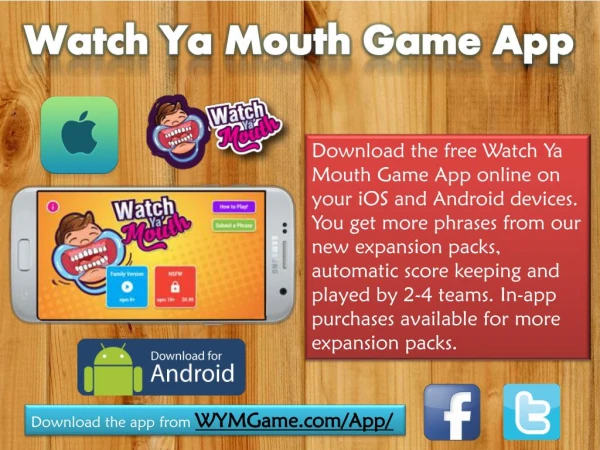Watch Ya Mouth Game App