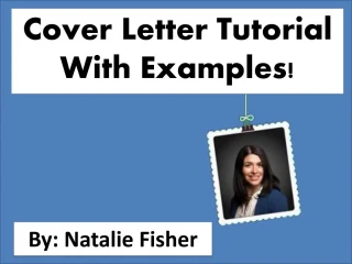 Cover LetterTutorial - slide 1
