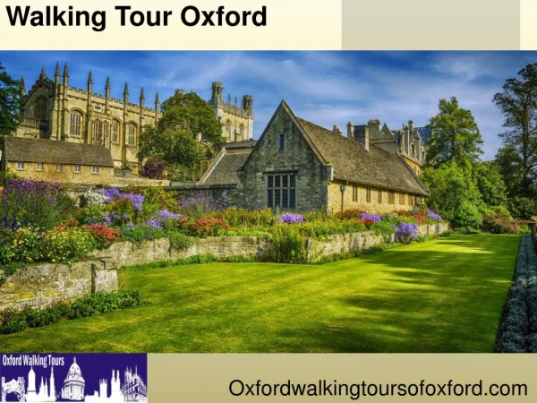 Walking Tour Oxford
