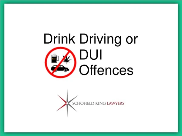 Drink Driving Offences