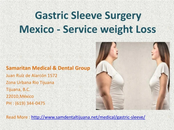 Gastric Sleeve Tijuana Mexico - Surgery in Mexico