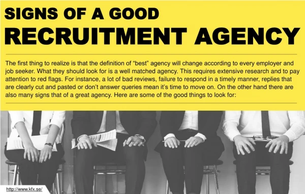 Which factors makes a recruitment agency ideal?