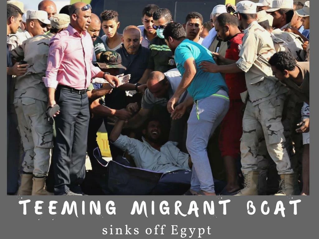 abounding vagrant watercraft sinks off egypt