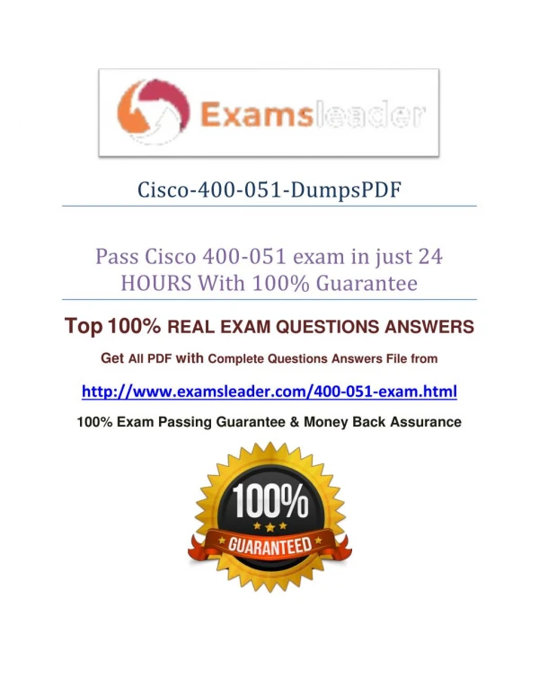 400-051 Exam Question