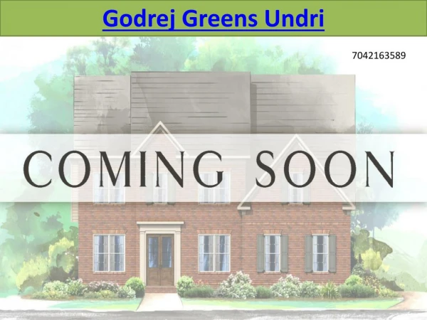 Godrej Greens Undri Pune - 2/3 BHK Apartments