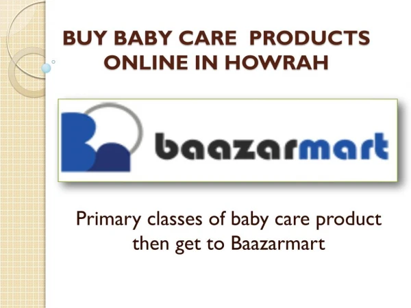 Buy baby care products online in howrah