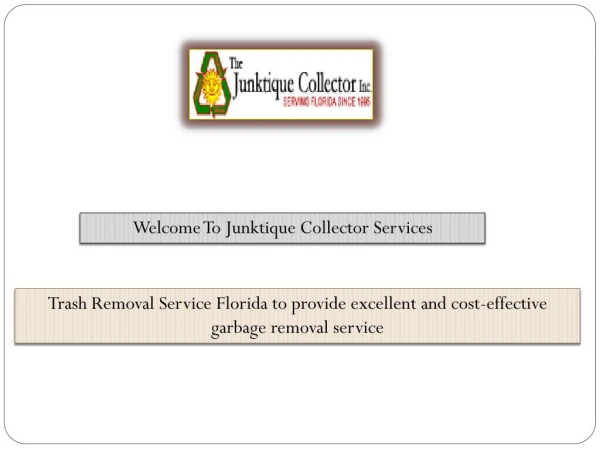Trash Removal Service Florida - junctiquecollector
