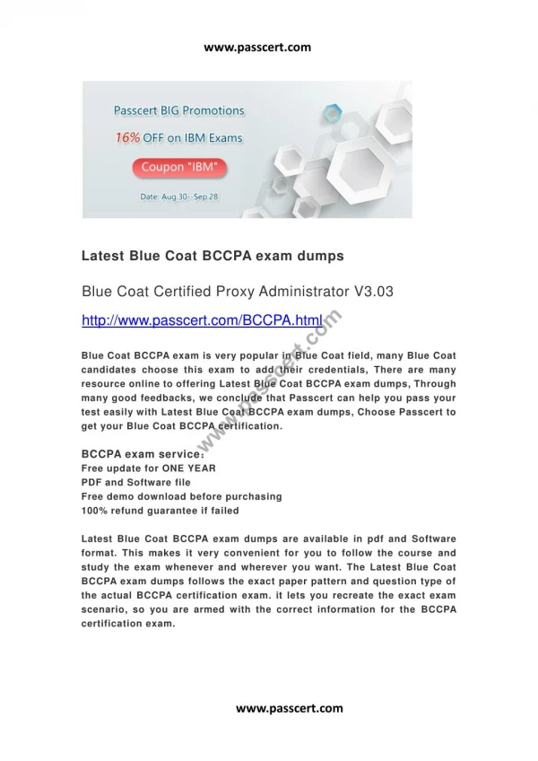 Blue Coat BCCPA exam dumps