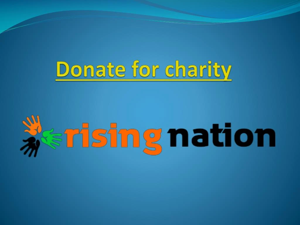 donate for charity