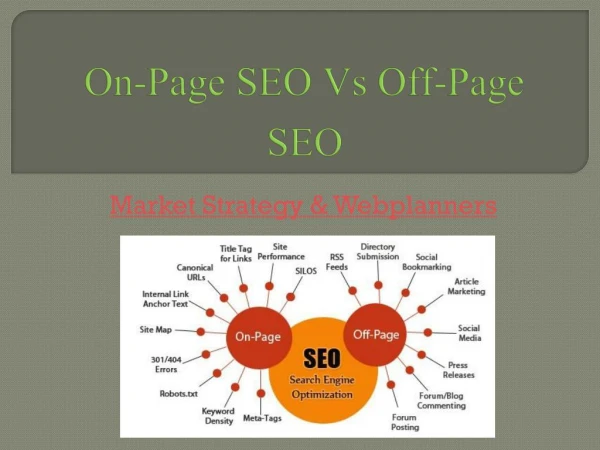 On Page Vs. Off Page – Market Startegy and Webplanners