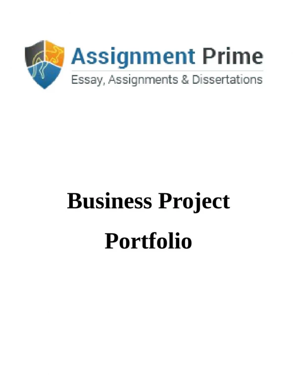 Assignment Prime - Sample on Business Project Management