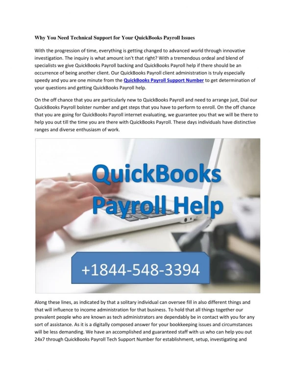 Why You Need Technical Support for Your QuickBooks Payroll Issues