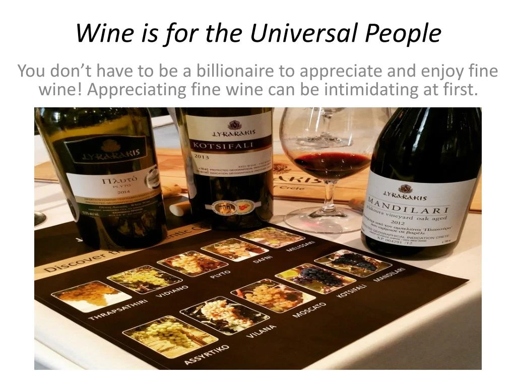 wine is for the universal people