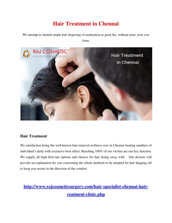 Hair Treatment in chennai