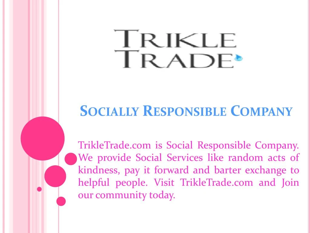 socially responsible company