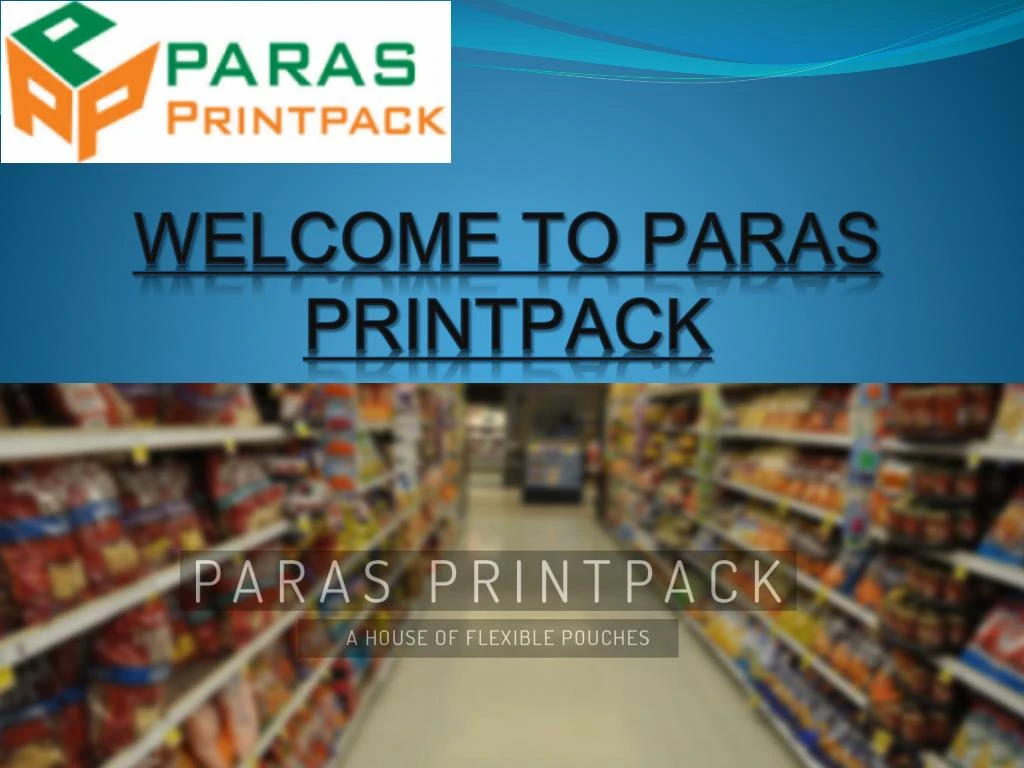 welcome to paras printpack