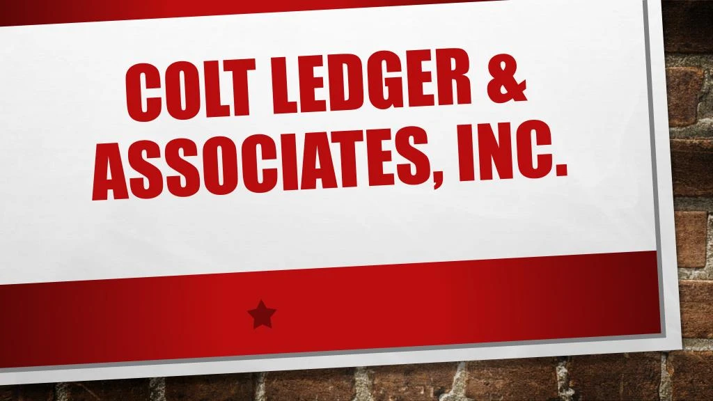 colt ledger associates inc
