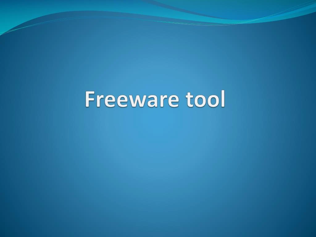 freeware tool