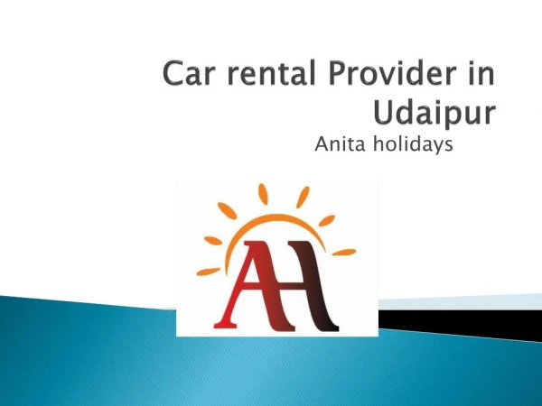 Car rental provider in udaipur
