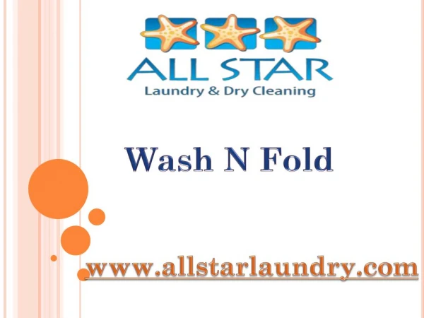 Wash N Fold - www.allstarlaundry.com