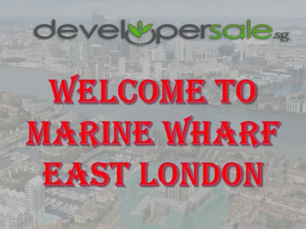 Marine Wharf East London