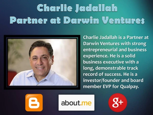 Charlie Jadallah - Partner at Darwin Ventures