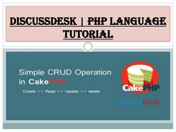 DiscussDesk | PHP Language Tutorial