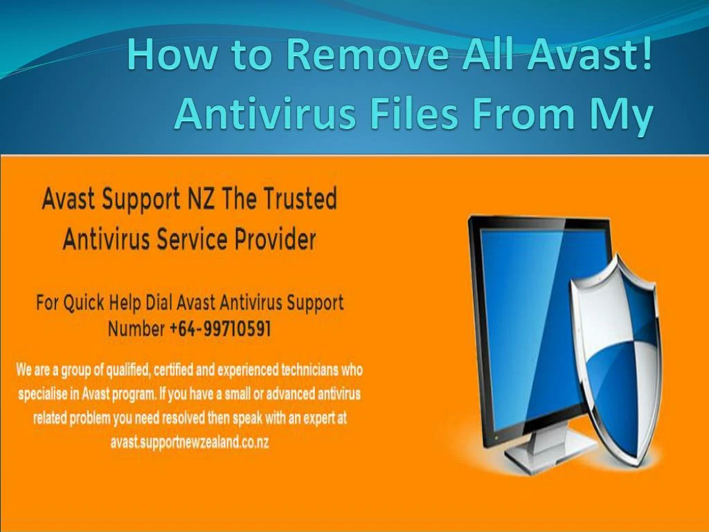 how to remove all avast antivirus files from my computer