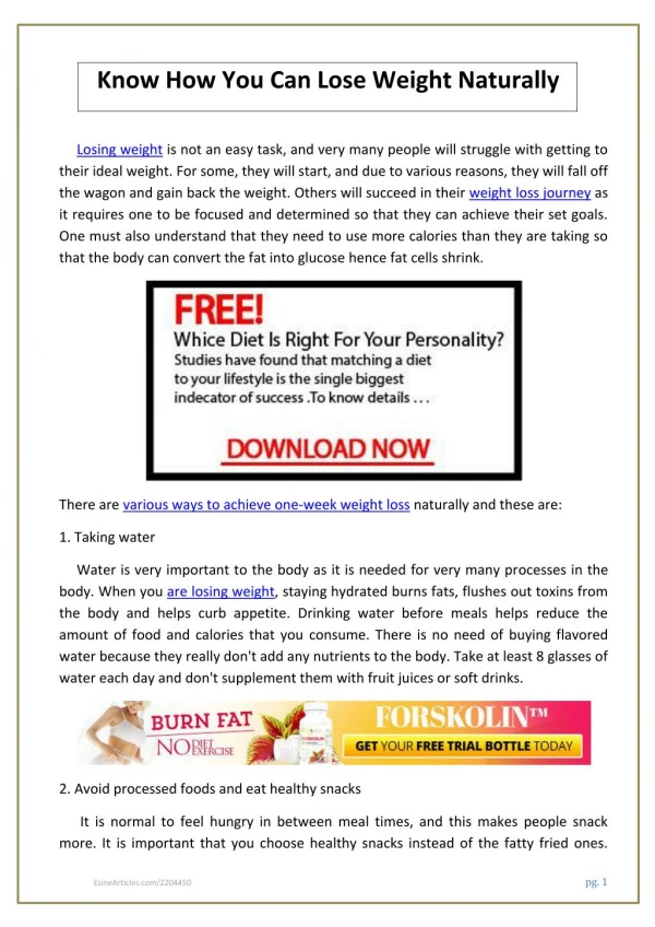 Know How You Can Lose Weight Naturally.pdf