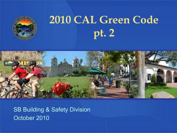 2010 CAL Green Code pt. 2
