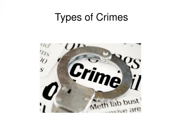 EKG Lawyers - Types of Crimes