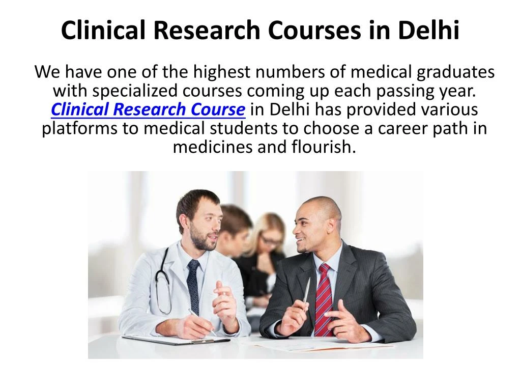 clinical research courses in delhi