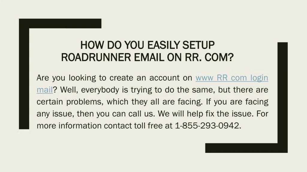 how do you easily setup roadrunner email on rr com