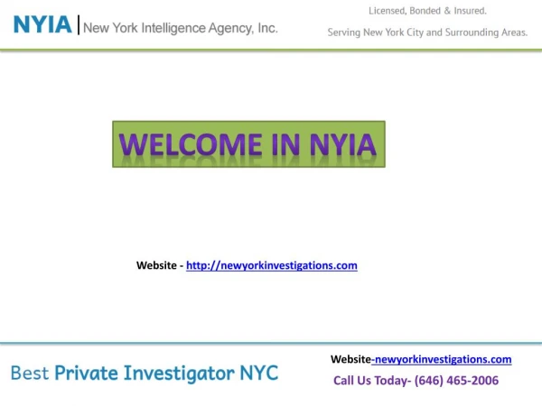 Private Detective Agency in NYC