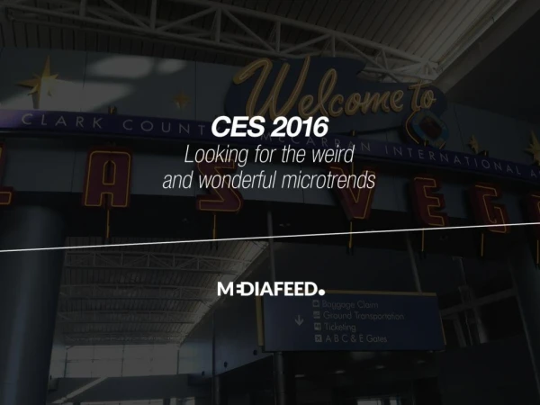 CES 2016 - looking for the weird and wonderful microtrends