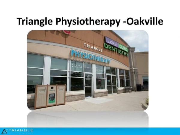 Triangle Physiotherapy Oakville, Physio Clinic Toronto, Physiotherapist North York, Massage Therapy Mississauga
