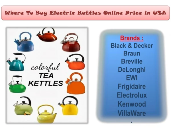Where To Buy Electric Kettles Online At the Best Prices in USA