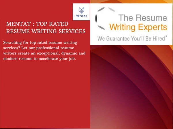 Top Rated Resume Writing Services