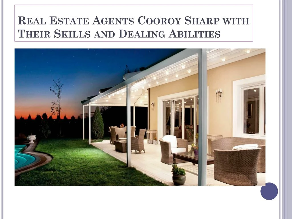 real estate agents cooroy sharp with their skills and dealing abilities