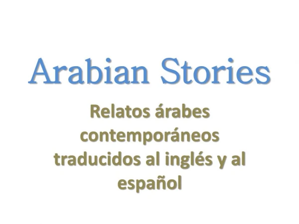 Cuentos árabes - arabianstories