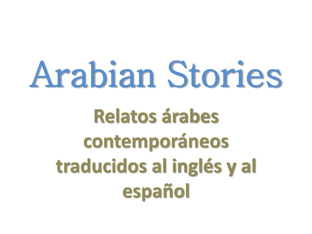 arabian stories