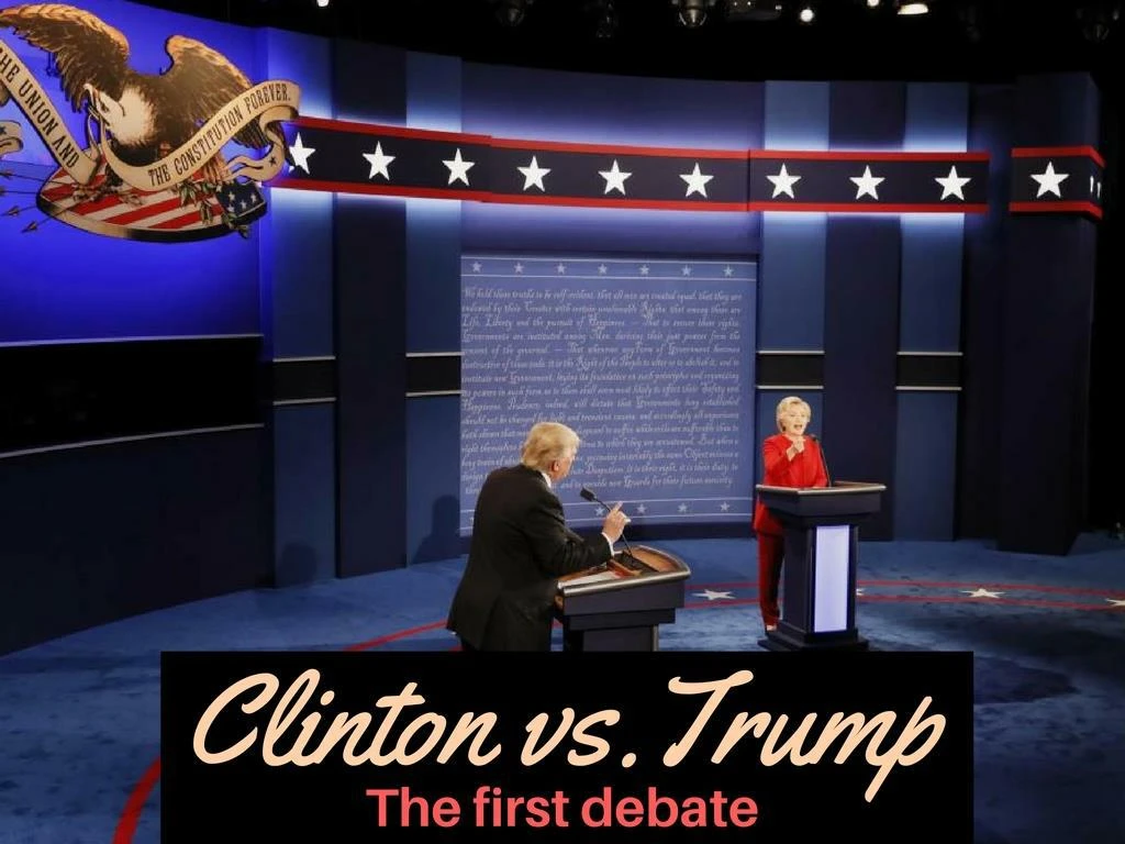 clinton versus trump the primary debate