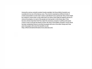 Effective treatment for dark circles - slide 1